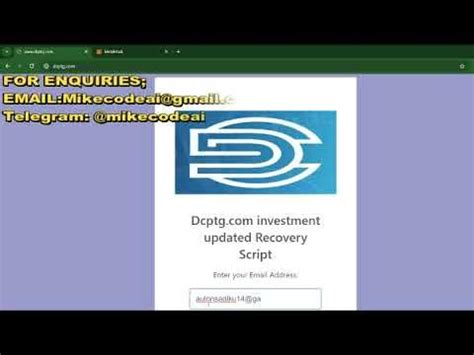 dcptg recovery script|DCPTG.